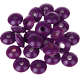 60 contas achatadas 10/5mm : purple