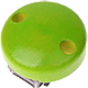 Clip bois pour attache tétine – couleur unique Ø 30mm : jaune vert