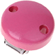 Pacifier clips, plain – Ø 30 mm : pink