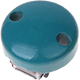 Pacifier clips, plain – Ø 30 mm : turquoise