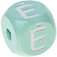 Mint embossed letter cubes, 10 mm – Lithuanian : Ė