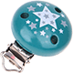 Motif clip – with stars : turquoise