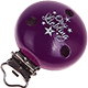 Clip à motif « Opas Liebling » : violet violet