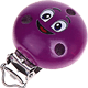 Motif clip – smiley : purple