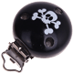 Motif clip – skull : black