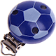 Clip con motivo – balone de fútbol : azul oscuro