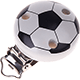 Clip con motivo – balone de fútbol : gris claro