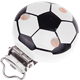 Klip s motivem – fotbalový míč : bílá