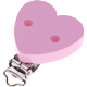 Motivclip hjärtformat : rosa