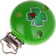 Motif clip – cloverleaf : green