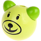 Perles avec motifs – ours 3D : citron