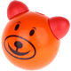 motif bead – bear, 3D : orange