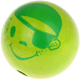Motivpärla – Pirat 3D : gulgrön