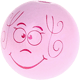 Perlina sagomata “Principessa 3D” : rosa