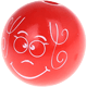 motif bead – princess, 3D : red