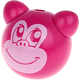 Conta com motivo Macaco 3D : rosa escuro