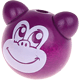 motif bead – monkey, 3D : purple