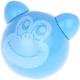 motif bead – monkey, 3D : skyblue