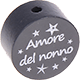 Тематические бусины «Amore del nonno» : Серый