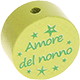 Korálek s motivem – "Amore del nonno" : citrónová