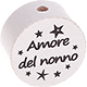motif bead – "Amore del nonno" : white