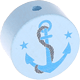 motif bead – anchor : baby blue