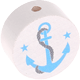 motif bead – anchor : white - skyblue