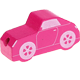 Perlina sagomata “Automobilina” : rosa scuro