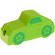 Kraal met motief Auto : geel groen