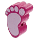 Тематические бусины «Детская ножка» : Темно розовый