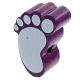 Perles avec motifs – pied de bébé : violet violet