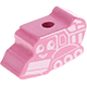 motif bead – excavator : baby pink