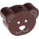 Motivpärla – björn : brun