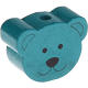 motif bead – bear : turquoise