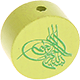 Perles avec motif « Basmala » : citron