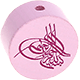 Perlina con motivo “Basmala” : rosa