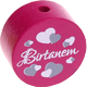 Perles avec motif « Birtanem » : rose foncé