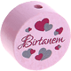 Kraal met motief "Birtanem" : roze