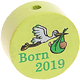 Motivpärla – "Born 2019" : lemon