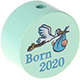 motif bead – "born 2020" : mint