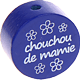 Motivperle – "chouchou/chouchoutte de mamie" (Französisch) : dunkelblau
