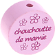 Motivperle – "chouchou/chouchoutte de mamie" (Französisch) : rosa
