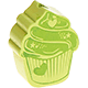 Perlina sagomata “Cupcake” : limone