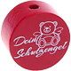 Тематические бусины «Dein Schutzengel» : бордо красный
