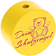 motif bead – "Dein Schutzengel" : yellow