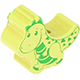 Perlina sagomata “Dinosauro” : limone