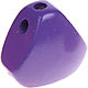 triangular body-shaped bead : blue purple