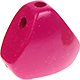 Perles avec motifs en forme de triangle : rose foncé