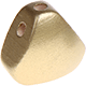 triangular body-shaped bead : gold