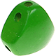 triangular body-shaped bead : green